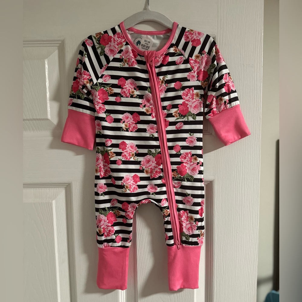 Baby Floral Romper - Size 3-6 months